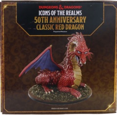 D&D Icons of the Realms 50th Anniversary - Classic Red Dragon Prepainted Miniature WZK 96298